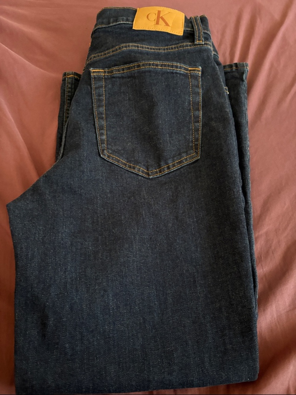 Calvin Klein Indigo Straight-Leg Men's Jeans